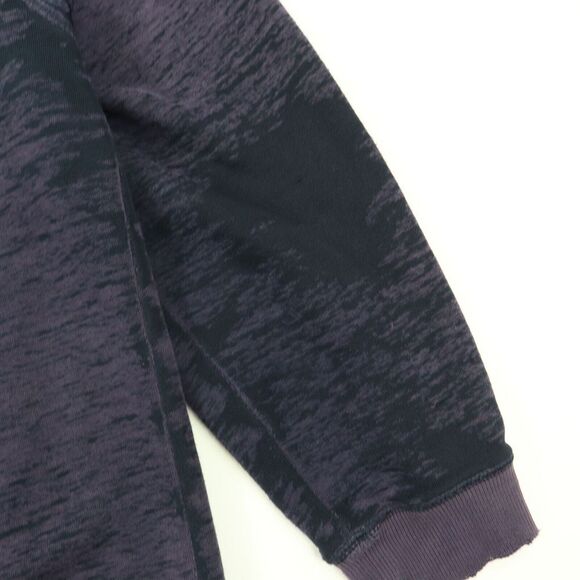 IZOD Men's Thrashed Paper Thin Burnout Crewneck Sweatshirt Purple M Medium - Picture 7 of 8